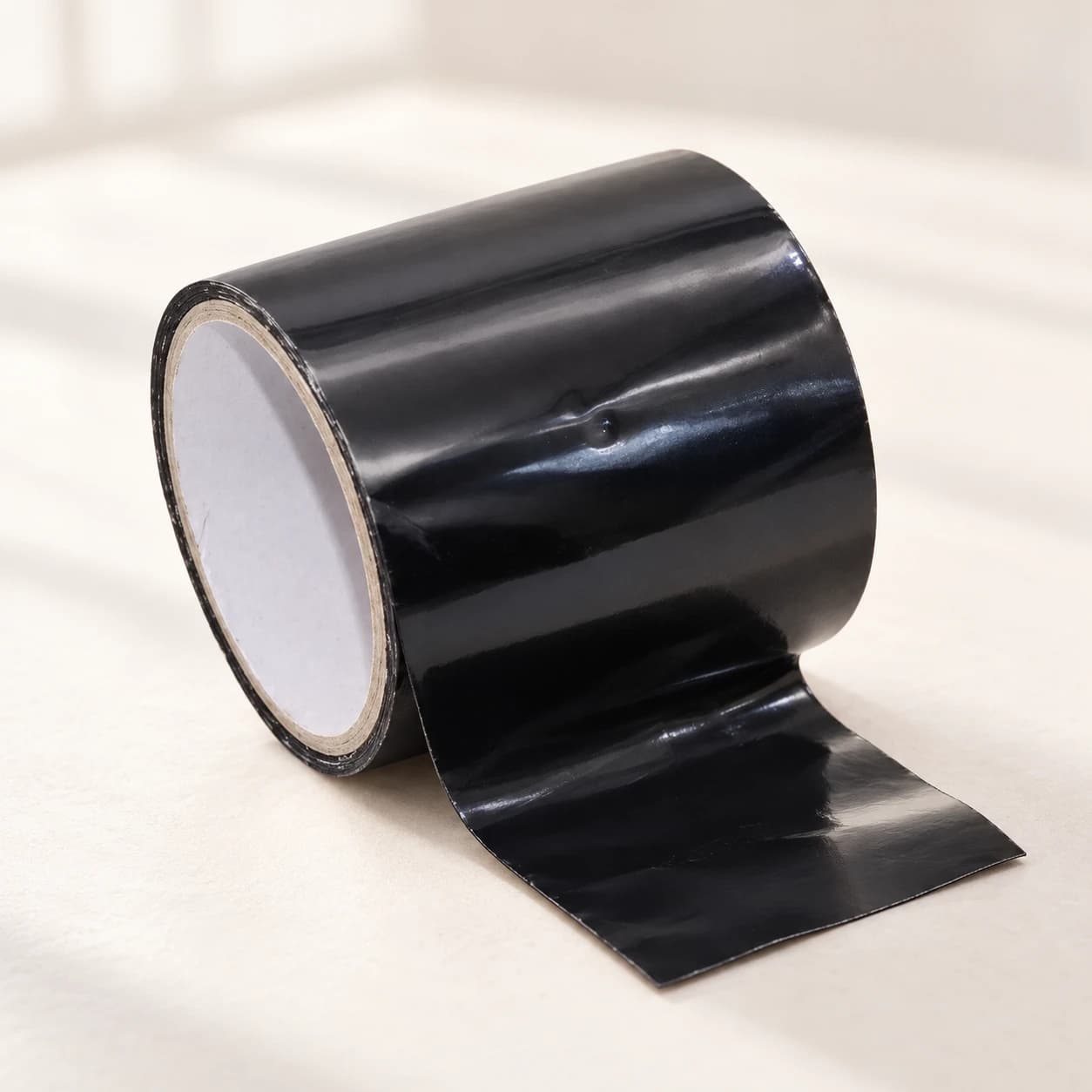 One roll of black rubberized repair tape