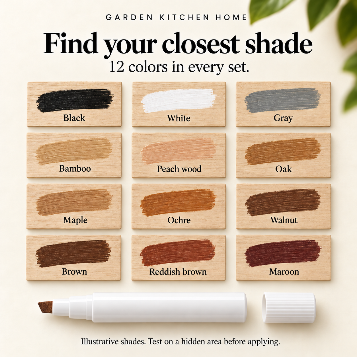 Surface Repair Pens — 12 Pack — shade or size guide
